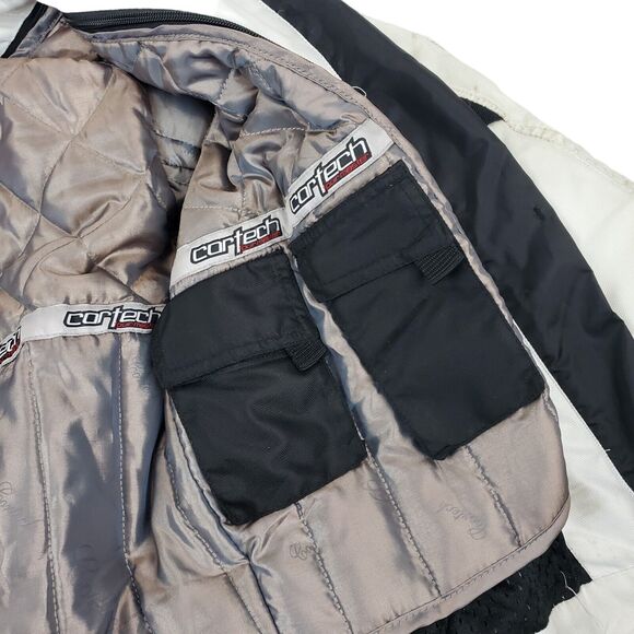 CORTECH LRX Jacket Womens Small White Gray Full Zip Motorcycle Quilted Liner - Picture 6 of 13